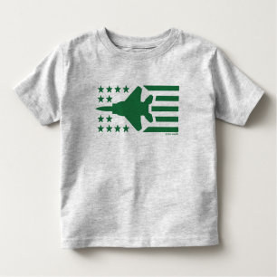 Camiseta Estrelas e faixas verdes de jato F-15