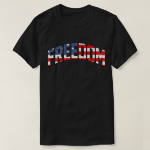 Camiseta Estrelas e Liberdade em Strips