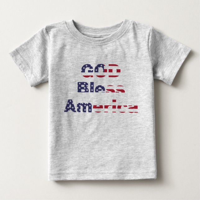 Camiseta Estrelas e Listras da Herança do Bebê - P (Frente)