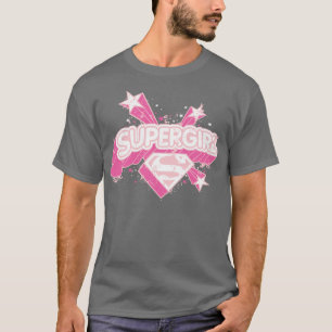 Camiseta Estrelas e logotipo de Supergirl