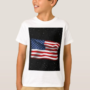 Camiseta Estrelas e Stripes Bandeira Americana Patriótica