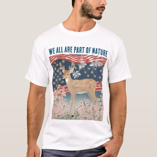 Camiseta Estrelas e Stripes Deer (Frente)