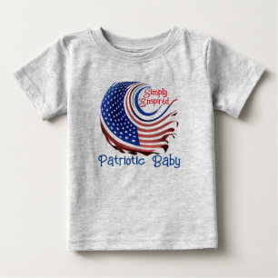 Camiseta Estrelas e Stripes "Patriot Baby", simplesmente in