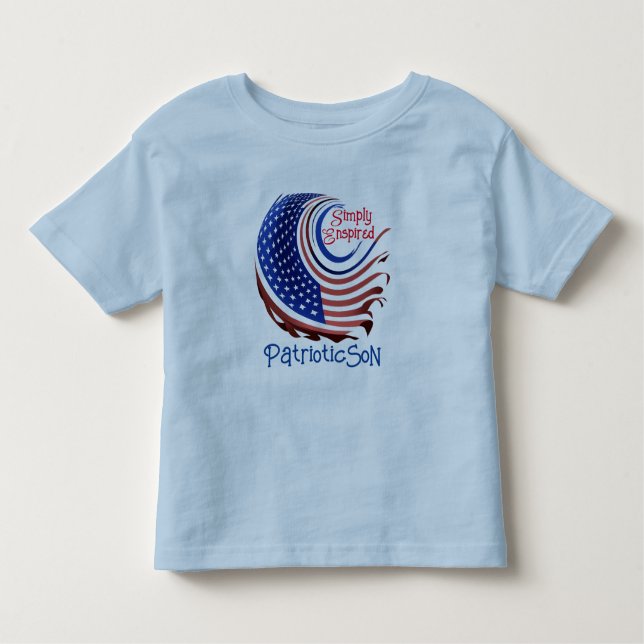 Camiseta Estrelas e Stripes "Patriot Son" simplesmente entu (Frente)