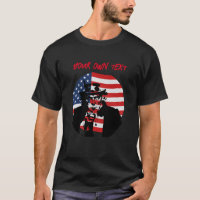 Estrelas e Stripes/Tio Sam T-Shirt. Personalizar.