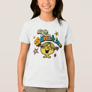Camiseta Estrelas & flores pequenas da senhorita Luz do sol