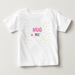 Camiseta Estrelas fofas coração de bebê rosa moderno Me Abr