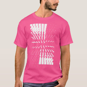 Camiseta Estrelas Geométricas De Abstrato Branco E Preto Fu