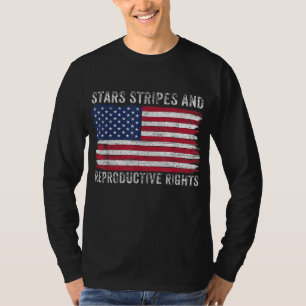 Camiseta Estrelas Grevem Direitos Reprodutivos Patriótico 4