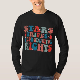 Camiseta Estrelas Grevem Direitos Reprodutivos Patriótico 4