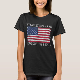 Camiseta Estrelas Grevem Direitos Reprodutivos Patriótico 4