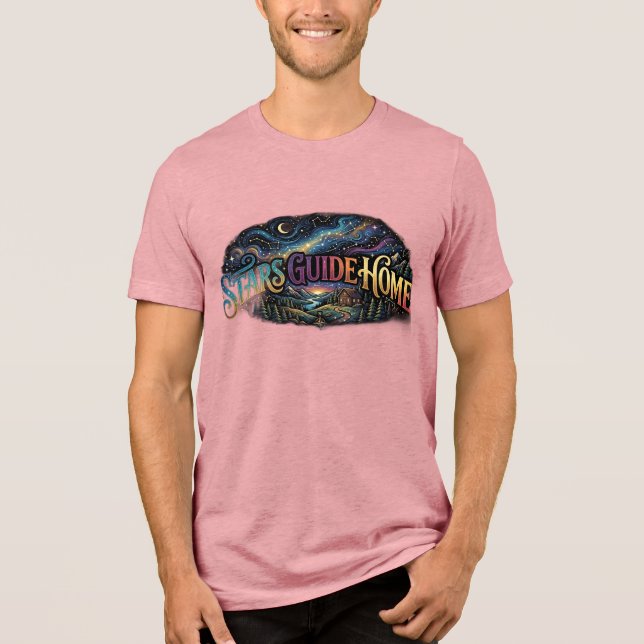 Camiseta Estrelas Guiam Casa (Frente)