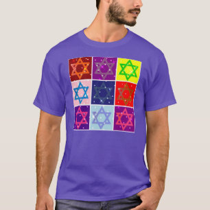 Camiseta ESTRELAS JUDEUS pop - PRESENTES HANUKAH - ISRAEL A