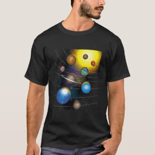 Camiseta Estrelas legal E Sistema Solar Para Crianças E Cri