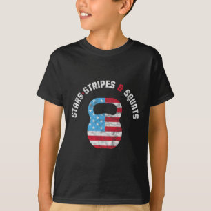 Camiseta Estrelas Listras E Esquadra Esquadrao Academia EUA