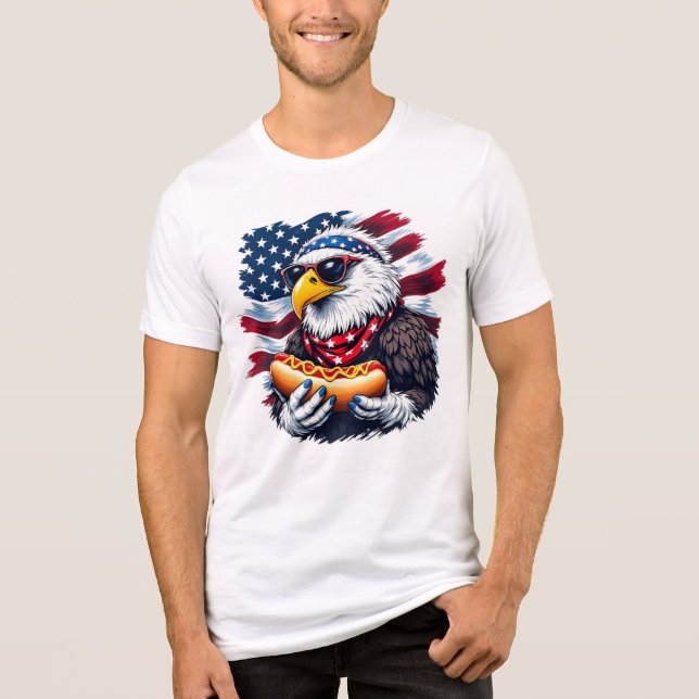 Camiseta Estrelas, listras e mordidas (Frente)