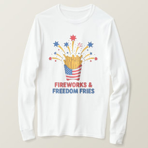 Camiseta Estrelas, Listras & Noites Crocantes Divertido 4 d