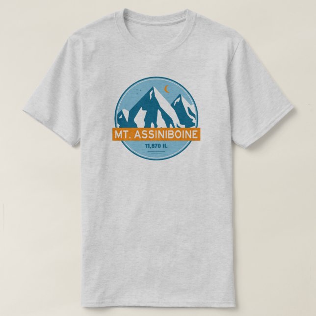 Camiseta Estrelas Lua do Mt. Assiniboine (Frente do Design)