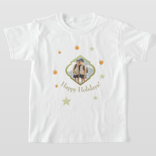 Camiseta Estrelas Modernas Personalizadas E Foto Em Aquarel