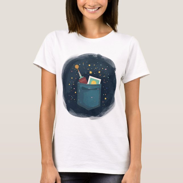 Camiseta Estrelas no Meu Bolso (Frente)