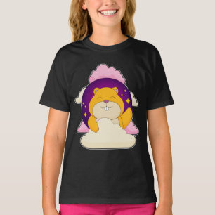 Camiseta Estrelas Nuvens Noturnas de Hamster