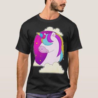Camiseta Estrelas Nuvens Unicórnio
