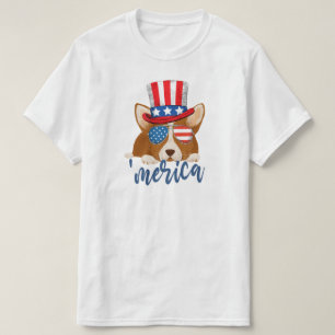 Camiseta Estrelas Patrióticas e Stripes Chapéu e Óculos Cor