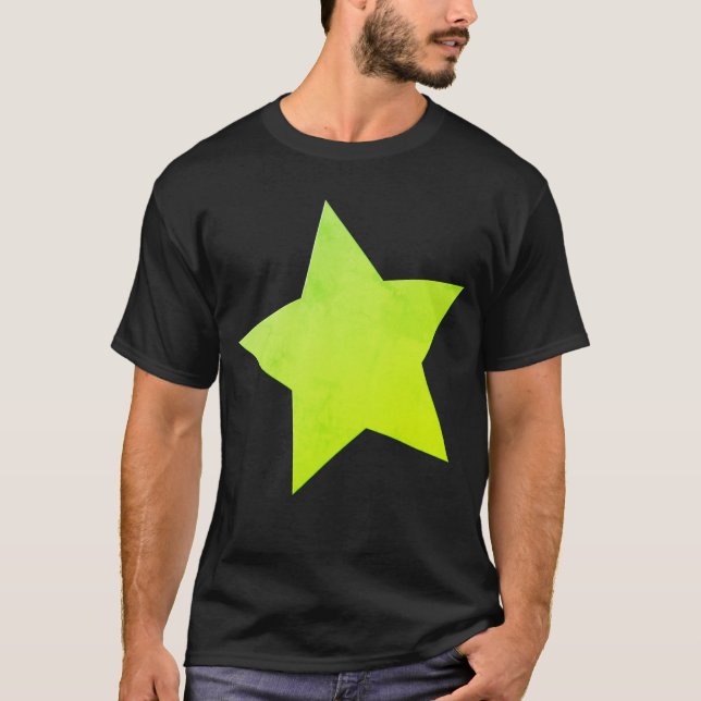 Camiseta Estrelas se você tem estrelas sobre estrelas verde (Frente)