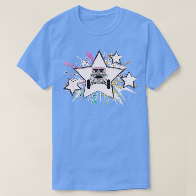 Camiseta Estrelas SXSUTV com Splatter (Frente do Design)