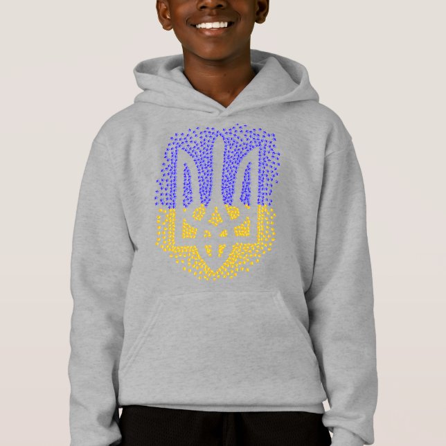 Camiseta Estrelas ucranianas de dispersão de trizub (Frente)