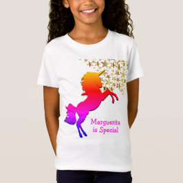 Camiseta Estrelas UNICORN Rosa Personalizadas