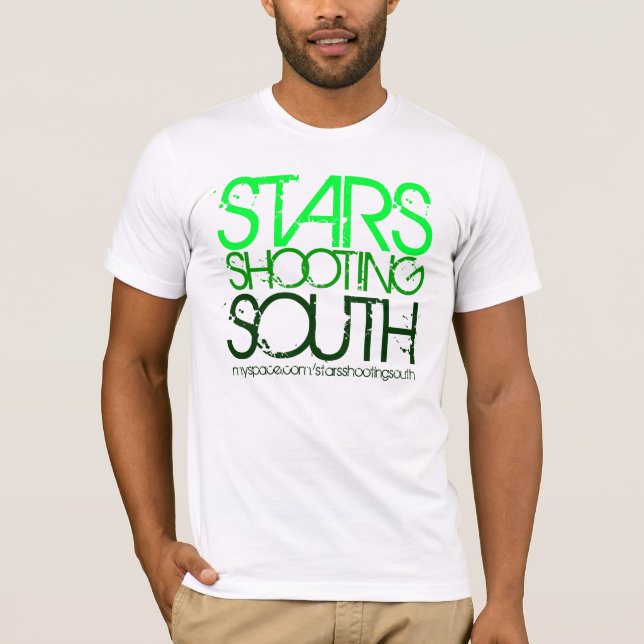 Camiseta Estrelas verdes que disparam no sul (Frente)