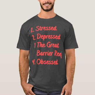 Camiseta Estressado Deprimido Recepção Da Barreira Do Excel