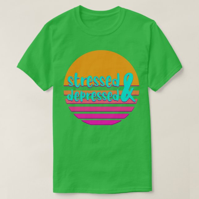 Camiseta Estressado e deperado (Frente do Design)