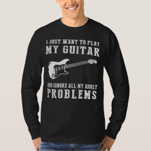 Camiseta Estresse Adiante: Adulto De Fuga De Violão Ai