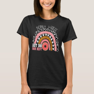Camiseta Estresse de Rosquinha do Professor no Dia de Teste