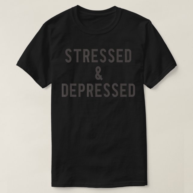 Camiseta Estresse e Deprimido (Frente do Design)