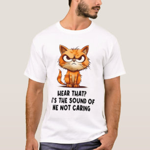 Camiseta Estresse Raiva, Gato Engraçado Memória De Estresse