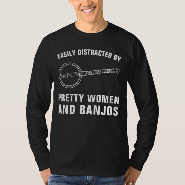Camiseta Estrum e distrito - facilmente distraído pela Boni (Frente)