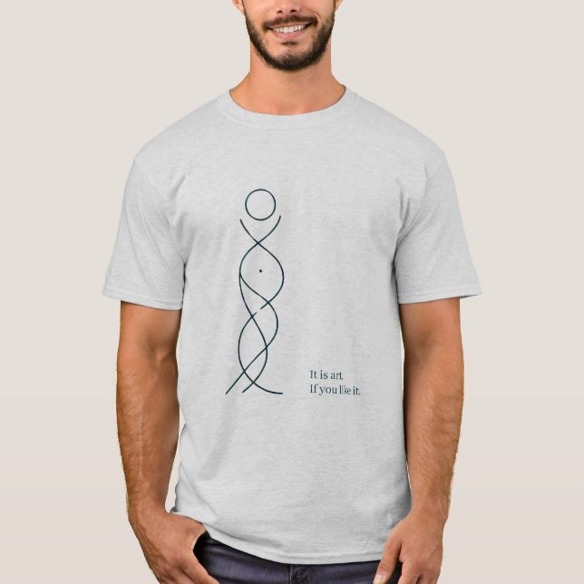 Camiseta Estrutura de Arte Em Pé (Frente)