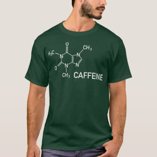 Camiseta Estrutura química da cafeína café