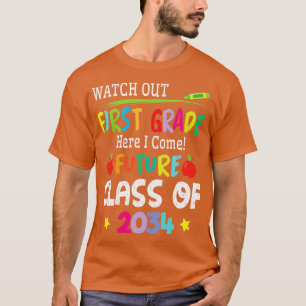 Camiseta Estudante Assista Primeiro Grau Eu Vim Para A Clas