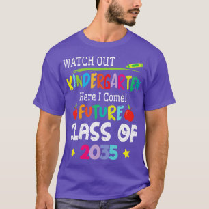 Camiseta Estudante Cuidado Com O Jardim De Infância Eu Vim
