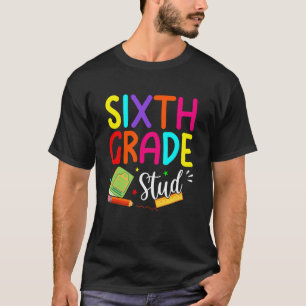 Camiseta Estudante da 6ª série volta às aulas menino menina