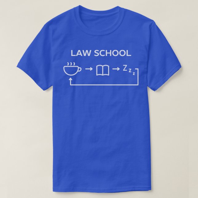 Camiseta Estudante da Faculdade de Direito Triblend (Frente do Design)