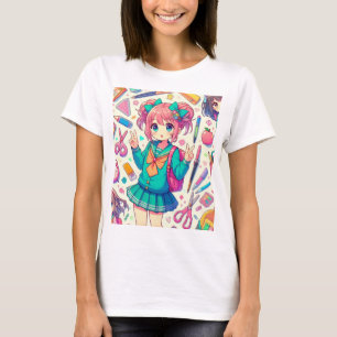 Camiseta estudante de animação