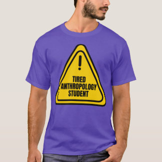 Camiseta Estudante de Antropologia Cansada
