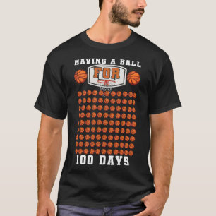 Camiseta Estudante De Bysketbyll 100º Dia Tendo Morrido 100