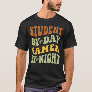 Camiseta Estudante de Dia Jogador de Noite, Graduado em Jog