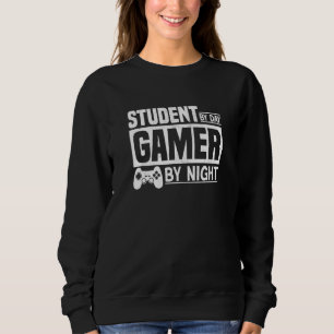Camiseta Estudante de Dia Jogador de Noite Video Games Jogo